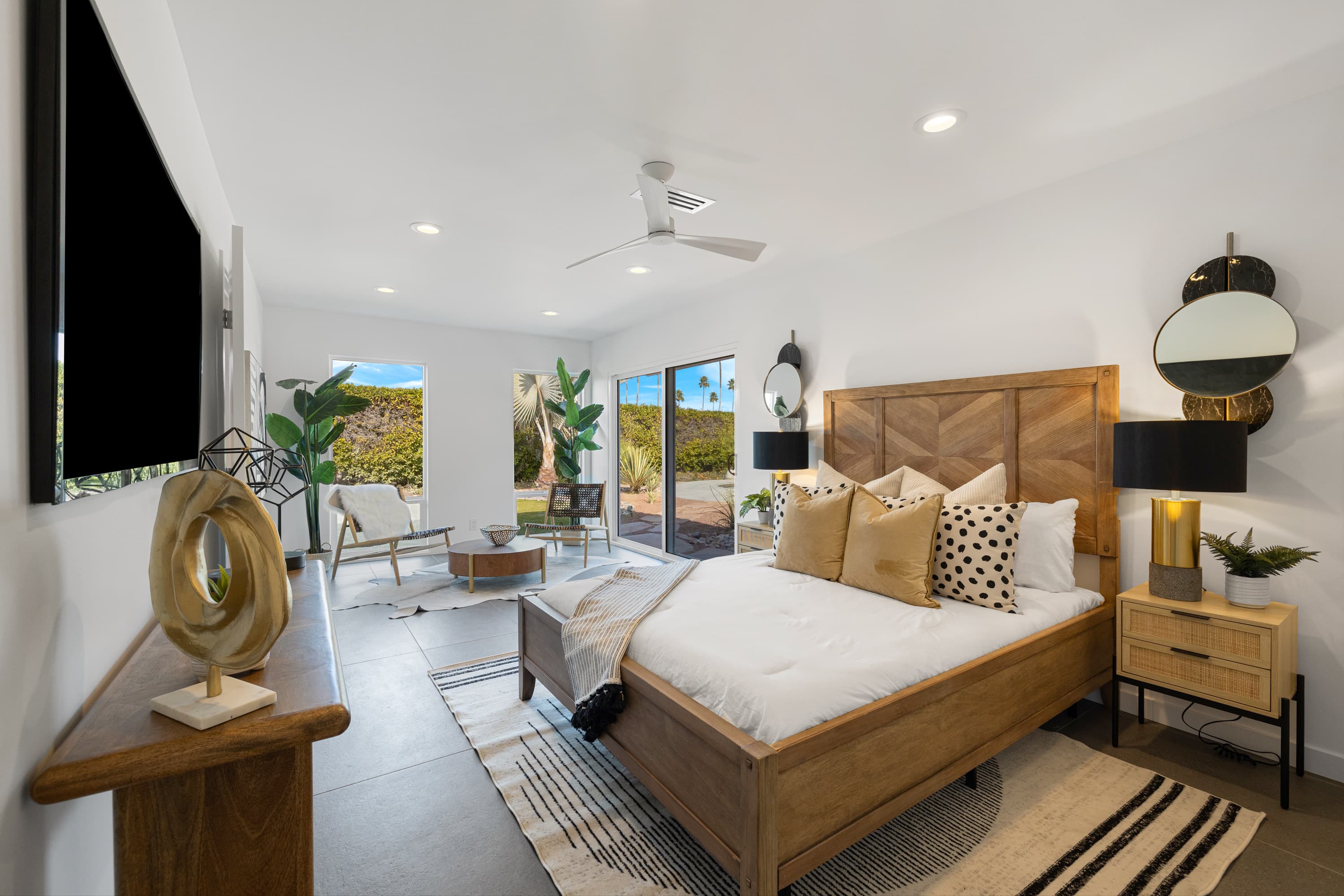 Suite Two with queen bed and sitting area